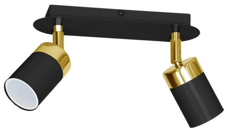Lampa sufitowa JOKER, MLP6124, czarny/złoty, 2x8W GU10