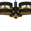 Lampa sufitowa PALMIRA BLACK / GOLD 3xE27