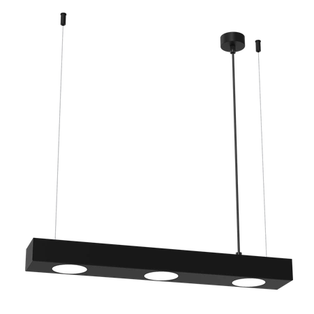 Lampa wisząca ALEXANDER, MLP8832, czarna, 3x11W GX53