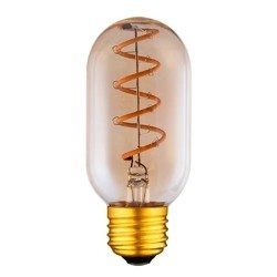 Żarówka FILAMENT LED E27 4W ciepła 2700K T45 spirala podłużna