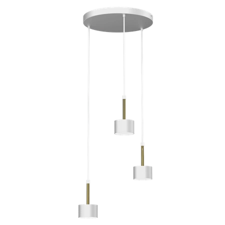 Lampa wisząca ARENA, MLP7756, biały/złoty, 3x11W GX53
