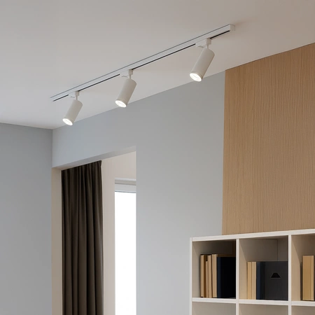 Oprawa Mica Track Biały + Chrom 1xGU10