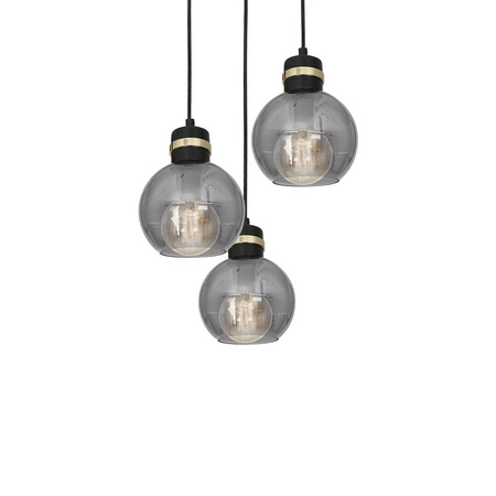 Lampa wisząca koło OMEGA BLACK / GOLD MLP6533