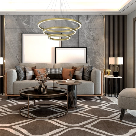 Lampa wisząca GALAXIA, ML8425, złoty mat, 85W LED, barwa ciepła 3500K