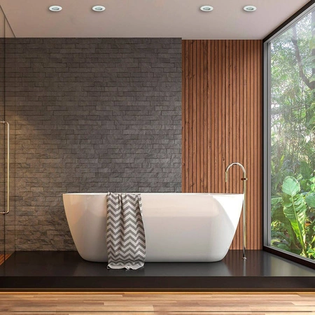 Oczko okrągłe białe GU10 1x5W LED barwa ciepła 3000K EKZ2556