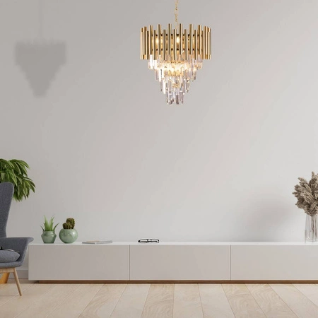 Żyrandol glamour MADISON GOLD ML5992