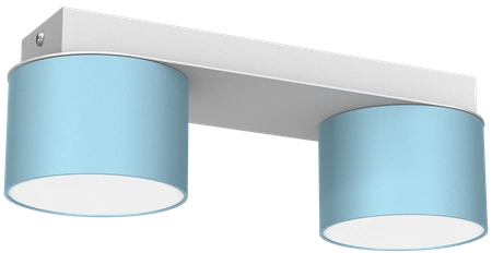 Lampa sufitowa listwa DIXIE BLUE 2x GX53 szer. 24cm | niebieski