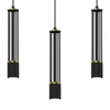Lampa wisząca ESTILO, MLP8410, czarny/złoty, 3x40W GU10