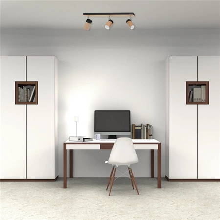 Lampa sufitowa nowoczesna reflektorek spot BARON III czarny szer. 70cm