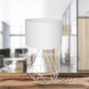Lampka stołowa/nocna BASKET, biała, 1x60W E27, MLP7193