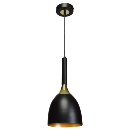 Nowoczesna lampa wisząca CLARK BLACK/GOLD 1xE27 MLP6221