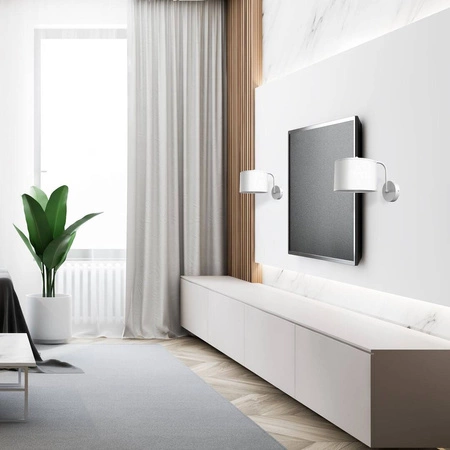 Kinkiet ALBION, MLP7504, biel/bawełna, 1x60W E27