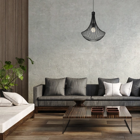 Lampa wisząca CESTA, MLP8670, czarna, 1x60W E27