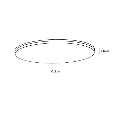 Lampa sufitowa VIC LED 3000K Biała ciepła Plastik | Biały