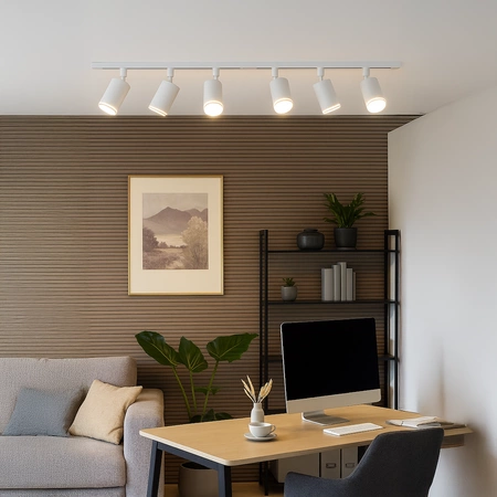 Zestaw Oprawa Pipe Ring Track Biały 6xGU10 2m