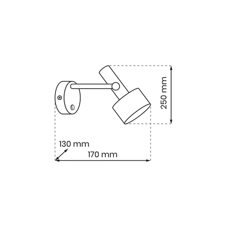 Kinkiet LINTERNA, MLP8674, czarny, 1x11W GX53