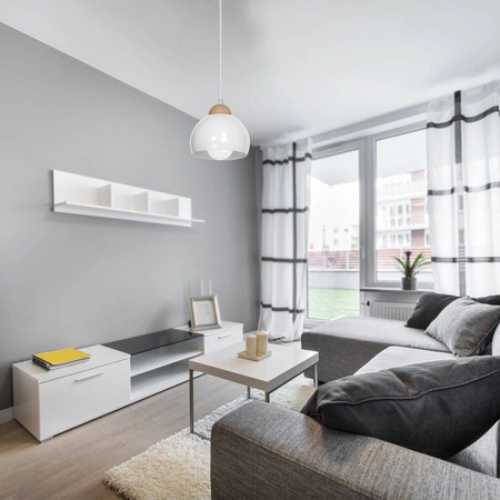 Lampa wisząca nowoczesna zwis kula DAMA I biały śr. 15cm