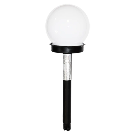 Lampka ogrodowa solarna wbijana 6000K 34cm | czarny