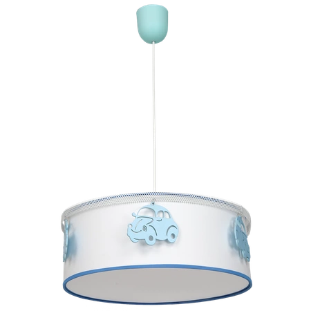 Lampa wisząca AUTOMOBILE, biały/niebieski, 1x60W E27, MLP8284