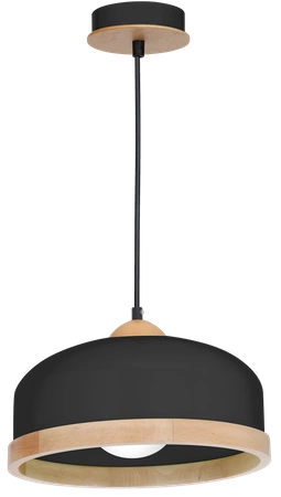 Lampa wisząca nowoczesna zwis STUDIO czarny śr. 32cm