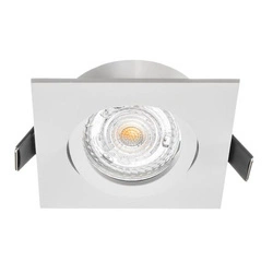 Oczko sufitowe kwadratowe ruchome, EKZ312, białe, 1x50W GU10