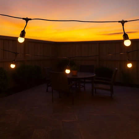 Girlanda zewnętrzna Summer Time 6,6m G45 Mleczna biel 3000K 36V 10xE27 IP44