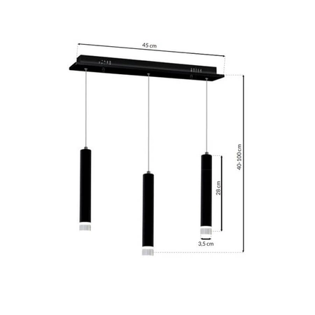 Lampa wisząca CARBON III LED