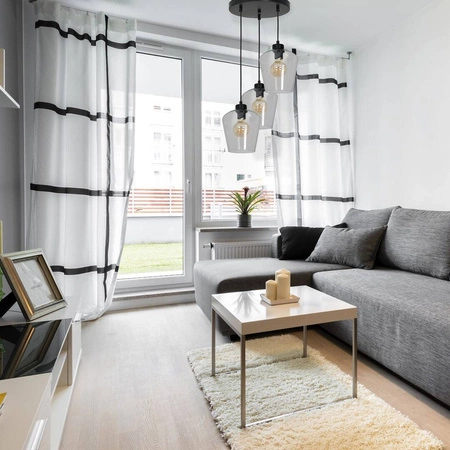 Nowoczesna lampa wisząca koło SANTIAGO CLEAR MLP6611