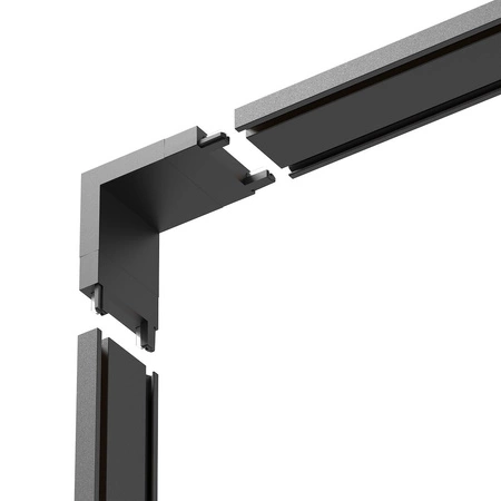 Slim Magnetic Track Narożnik Czarny dół L
