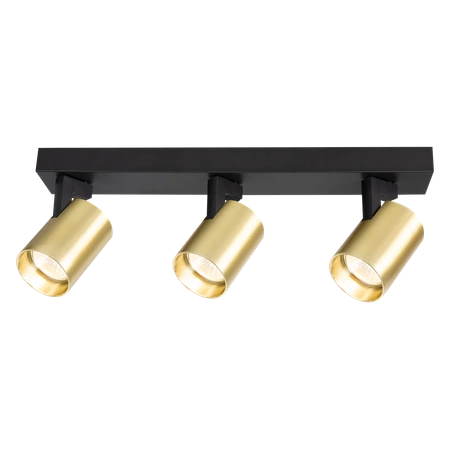 Lampa sufitowa Volf Spot 3xGU10 | Czarny złoty