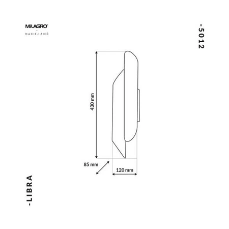 Kinkiet LIBRA, złoty, 4x40W E14, MZ5012