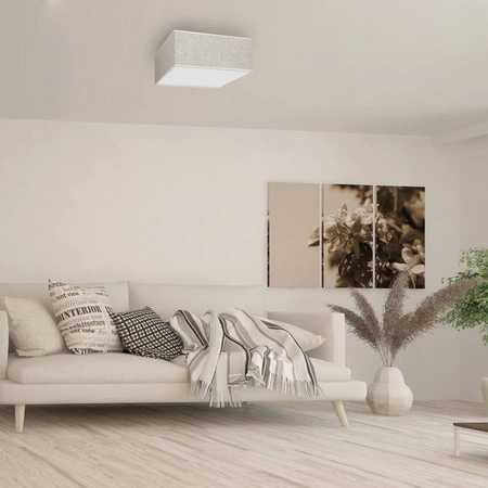 Lampa sufitowa LINO, MLP7495, biały/szary, 2x60W E27