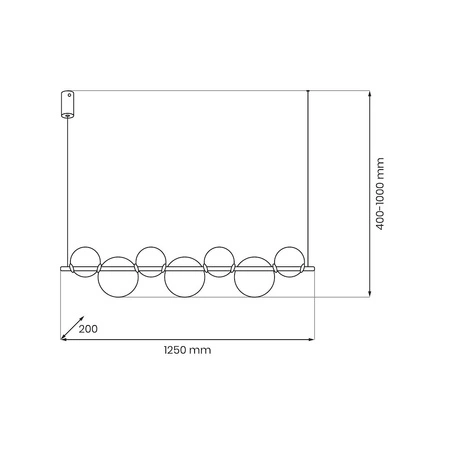 Lampa wisząca ATOLA 19W LED