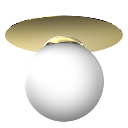 Lampa sufitowa PLATO, MLP7969, biały/złoty, 1x40W E14