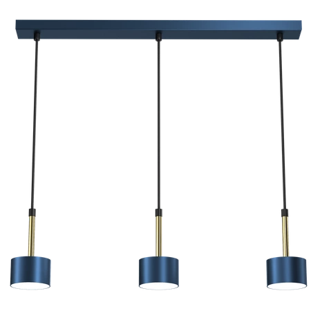 Lampa wisząca ARENA, MLP7773, niebieski/złoty, 3x11W GX53