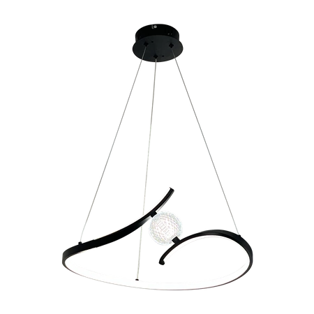 Lampa wisząca PERLA BLACK 34W LED