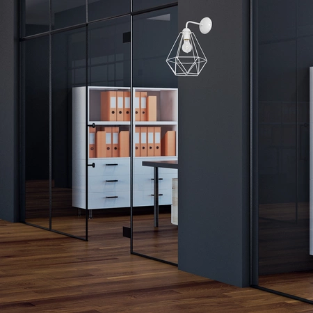 Kinkiet BASKET, biały, 1x60W E27, MLP7211