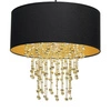 Nowoczesna lampa wisząca ALMERIA BLACK/GOLD 1xE27 MLP6441