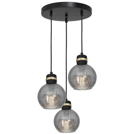 Lampa wisząca koło OMEGA BLACK / GOLD MLP6533