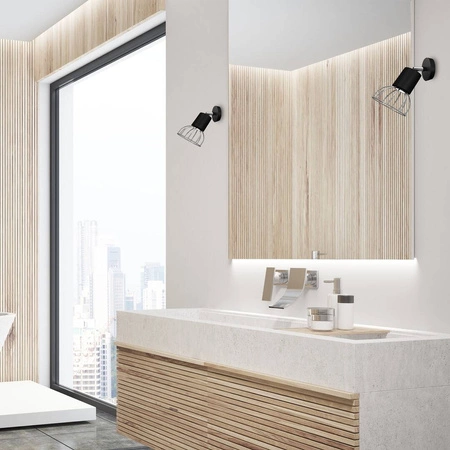 Kinkiet DANTE, MLP7356, czarny/chrom, 1x8W LED GU10