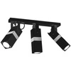 Nowoczesna lampa sufitowa VIDAR BLACK/CHROME 3xGU10 MLP6286