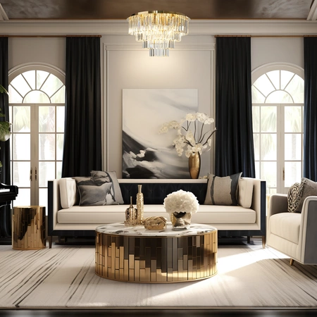 Lampa sufitowa MILANO fi 60cm 9xE14