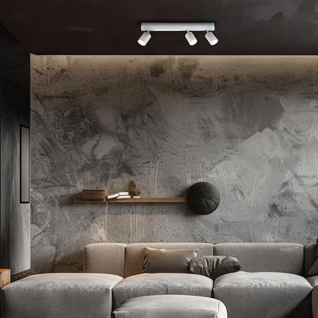 Lampa Sufitowa Magnet 9W+3xGU10 3000/4000K Biały