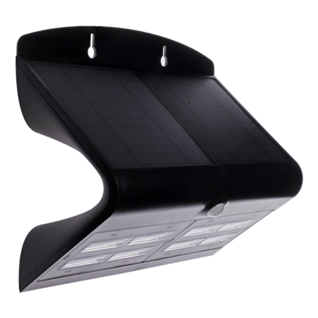 Lampa solarna BUTTERFLY czarna 6,8W barwa neutralna 4000K z czujnikiem ruchu i zmierzchu EKO3881