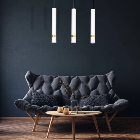 Lampa wisząca JOKER, MLP6082, biały/złoty, 3x8W GU10