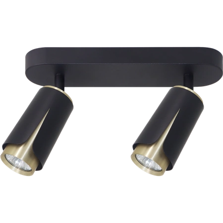 FLOWER BLACK GOLD SPOT 2xGU10