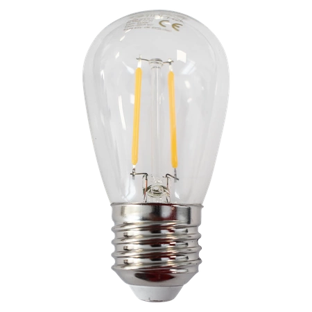Żarówka Filamentowa LED 1W ST45 E27 2700K | biała ciepła