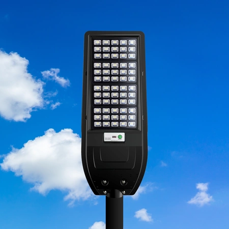 Latarnia solarna Via, czarna, 150W LED, barwa zimna 6000K, 1800lm, EKO9095