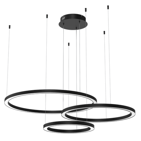 Lampa wisząca GALAXIA, ML8789, czarna, 85W LED, barwa ciepła 3500K