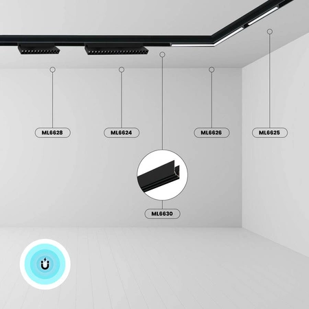 Szyna natynkowa do systemu MAGNETIC TRACK, 100 cm, ML9647